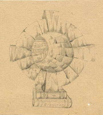 Васильев Валентин Михайлович. Лот из восьми линогравюр из цикла «По пушкинским местам» с приложением рукописного письма, адресованного автором М. Трухницому: